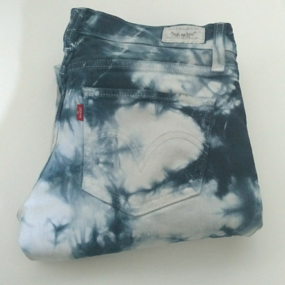 Tie-dye Levi Skinny Jeans
